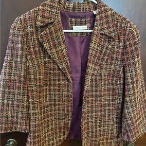 Coldwater Creek tweed blazer size 14